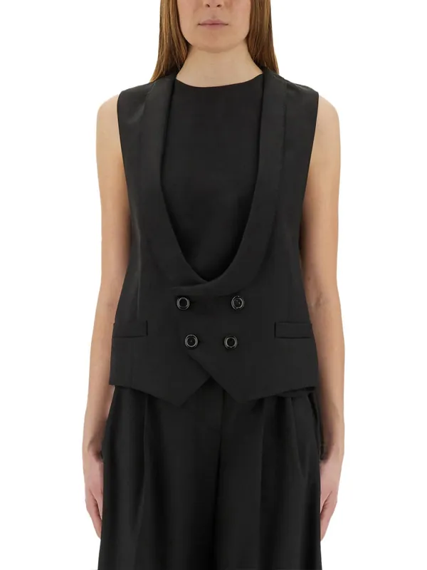 Virgin Wool Vest - Moschino