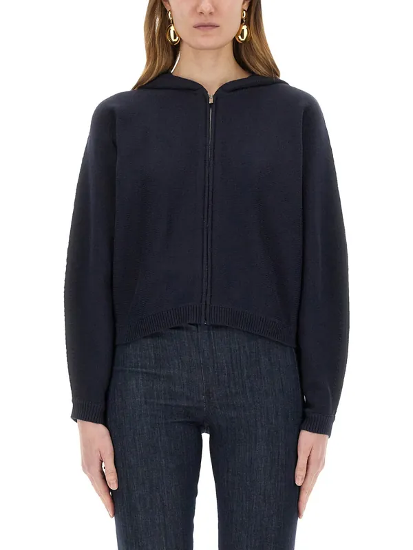 Knit Sweatshirt With Zipper - Theory