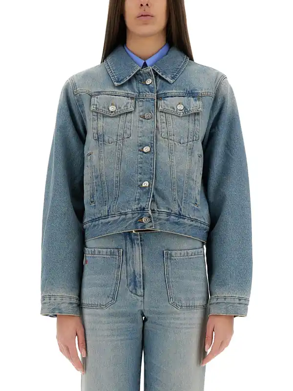 Padded Denim Jacket - Victoria Beckham