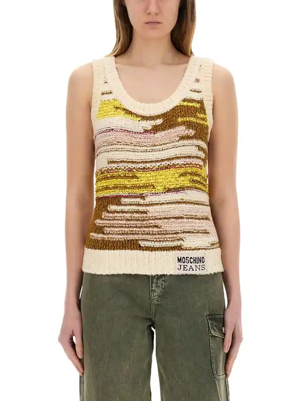 Multicolor Knit Top - Moschino