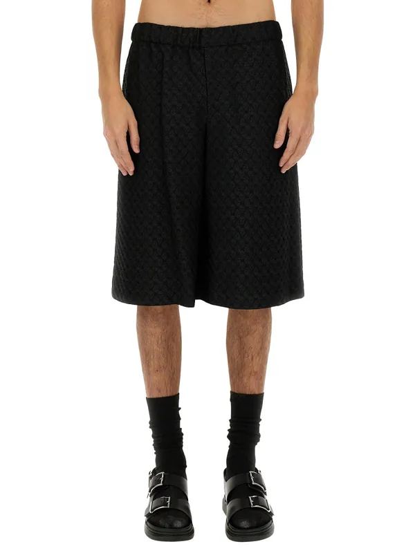 Skull Jacquard Pattern Shorts - Alexander McQueen