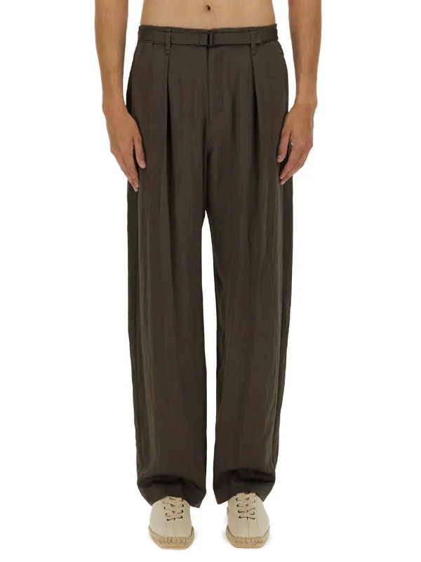 Relaxed Pants With Belt - Lemaire