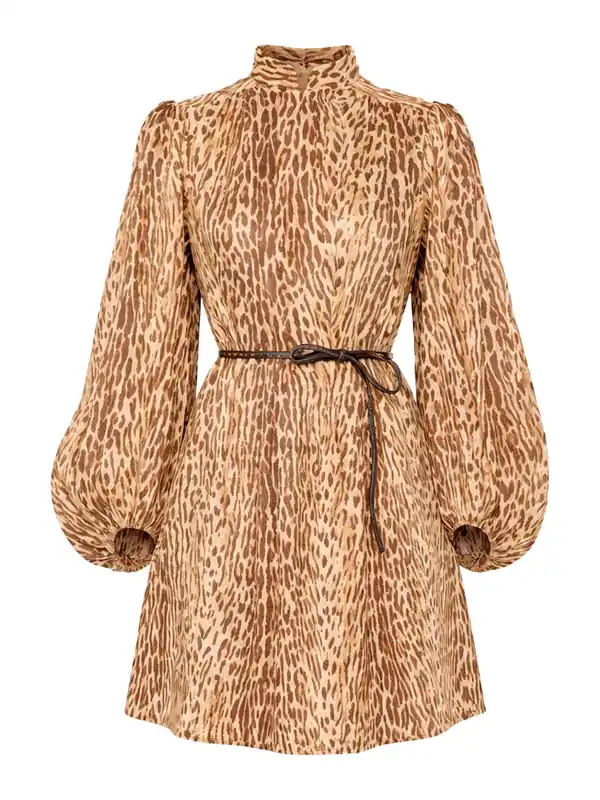 Animal Print Mini Dress - Zimmermann
