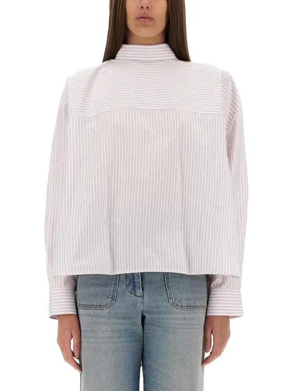 Blouse With Knotted Collar - Victoria Beckham