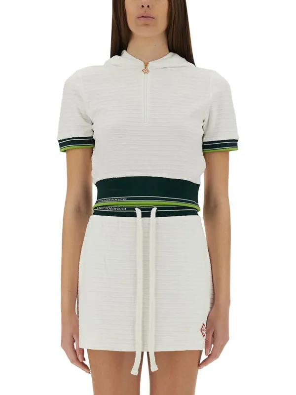Cropped Tennis Shirt - Casablanca