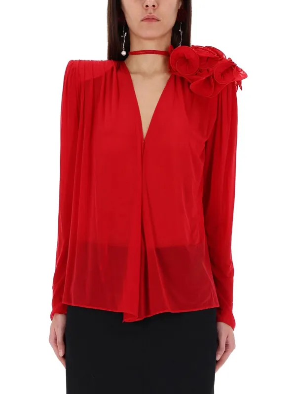 Blouse With Flower - Magda Butrym