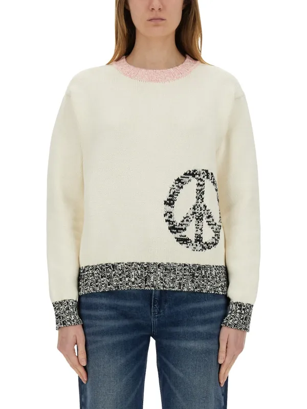 Mesh With Inlay Pattern - Moschino