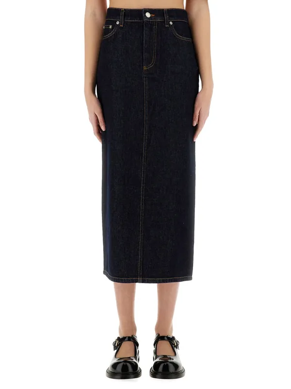 Long Denim Skirt - Moschino