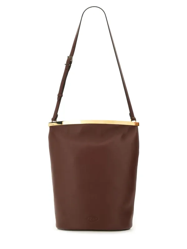 Small Leather Bucket Bag - Tod's