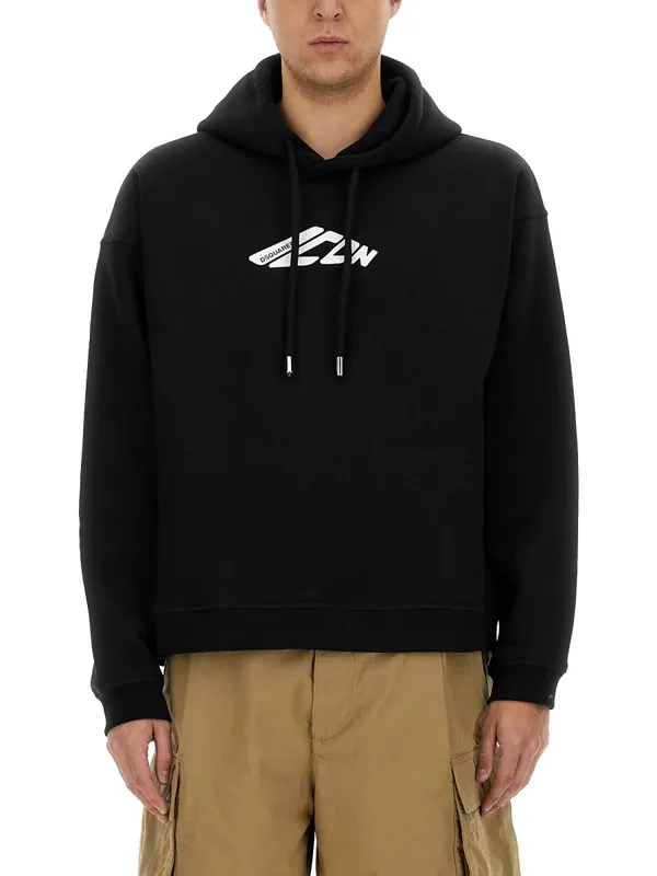 Sweatshirt With Logo Print - Dsquared2