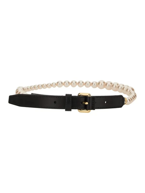 Belt With Pearls - Moschino