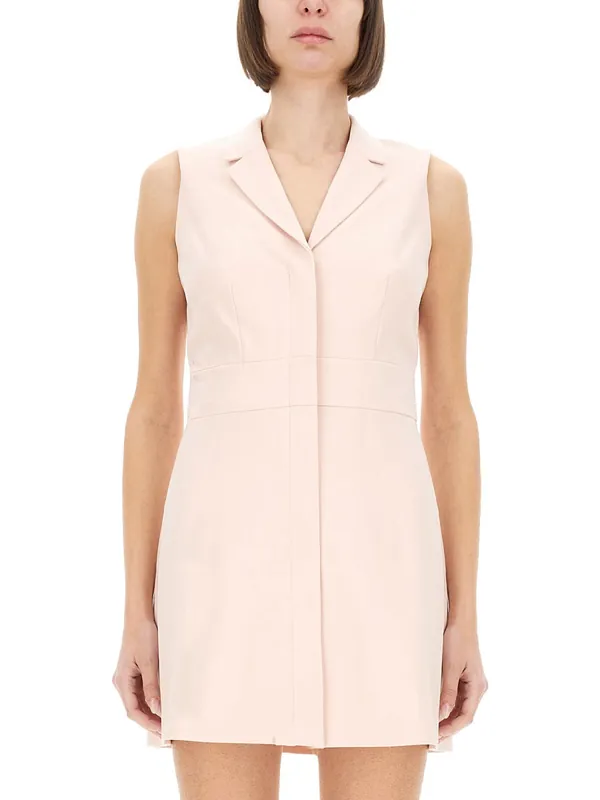 Mini Dress With Spear Lapels - Theory