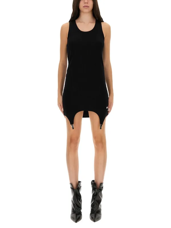 Dress With Garter Detail - Jean Paul Gaultier