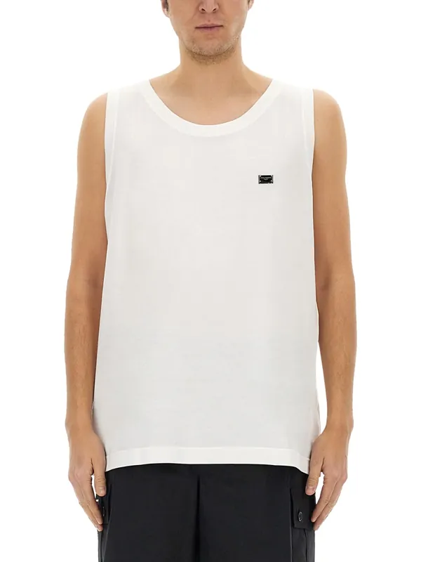 Cotton "Over" Tank Top - Dolce & Gabbana