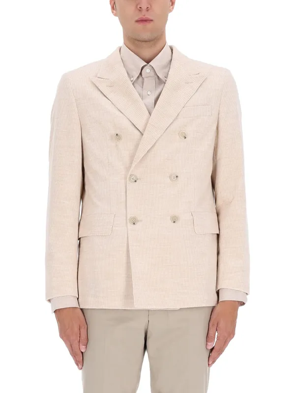 Corduroy Blazer - Boss Camel