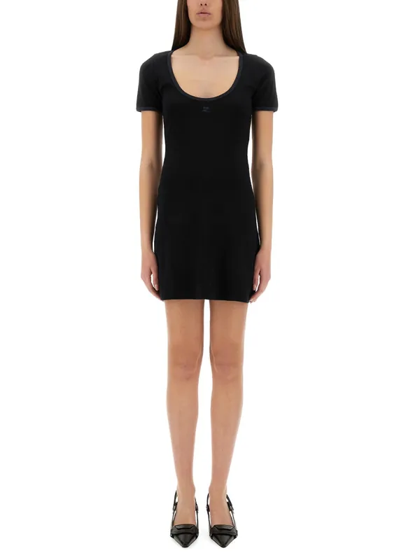 "Holistic Contrast" Mini Dress - Courrèges
