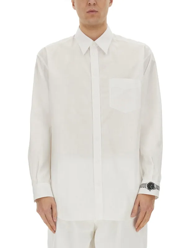 "Wristwatch Print" Shirt - Moschino