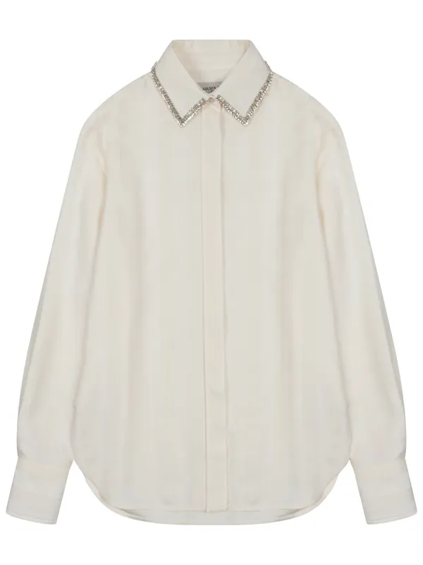Shirt With Embroidery - Golden Goose