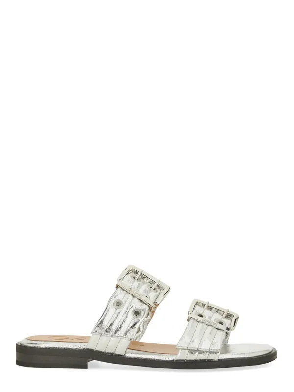 Sandal With Buckle - Ganni