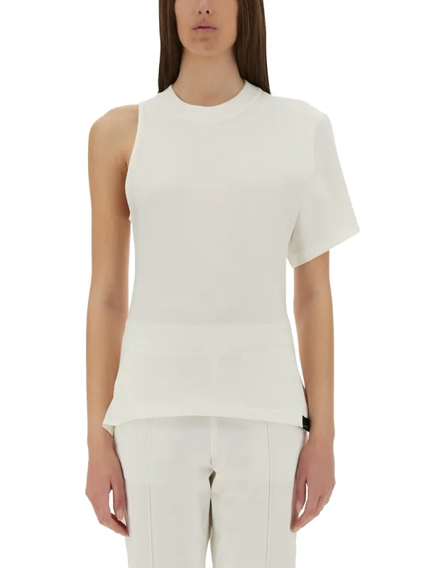 One-Shoulder T-Shirt In Scuba