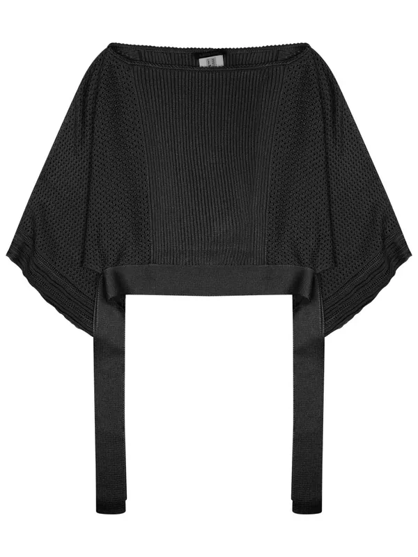 Knitted Poncho - Alberta Ferretti