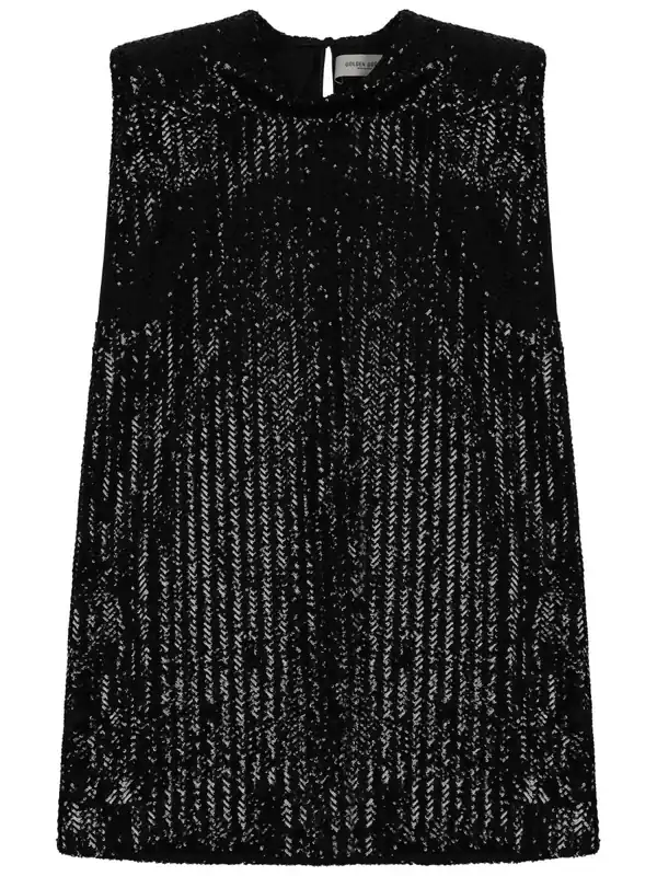 Mini Dress With Sequins - Golden Goose