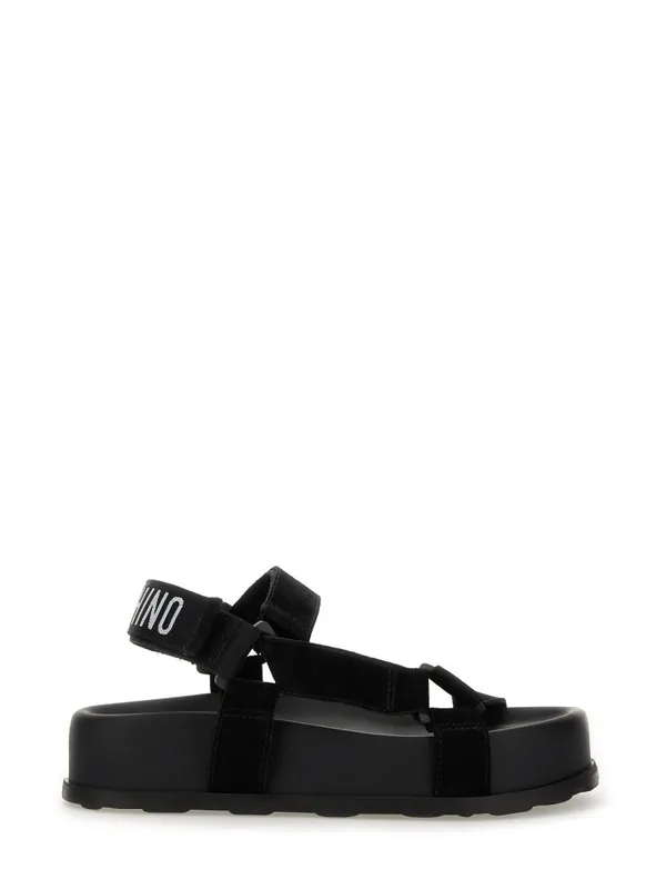 Sandal With Logo - Moschino