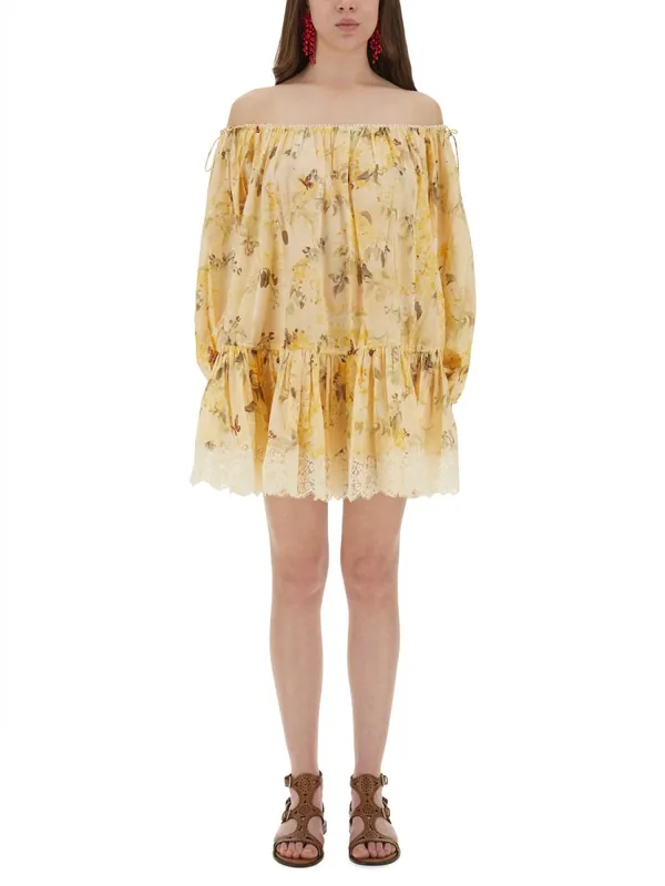 "Cascadian" Short Dress - Zimmermann
