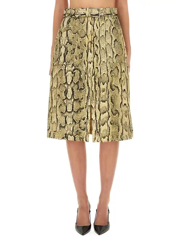 Skirt With Animal Pattern - Dries Van Noten