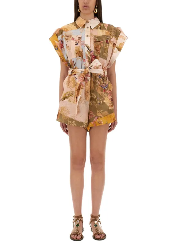Short Overalls With "Ascension" Lapels - Zimmermann