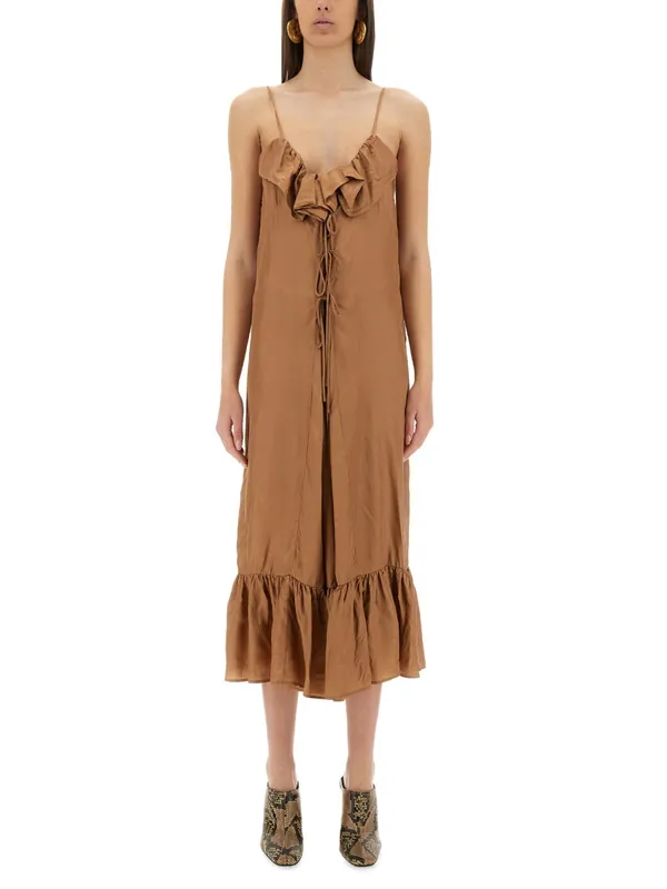 Petticoat Dress With Ruffles - Dries Van Noten