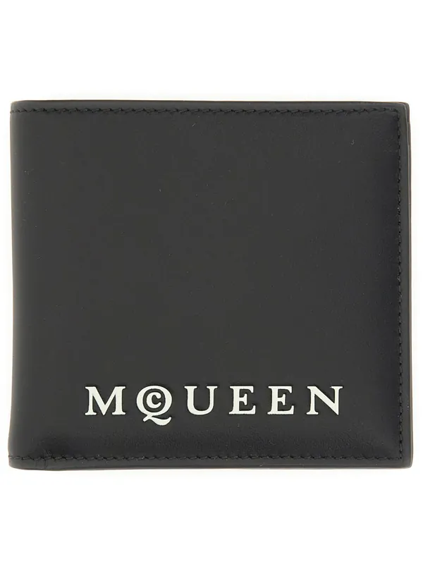 Bifold Wallet With Logo - Alexander McQueen