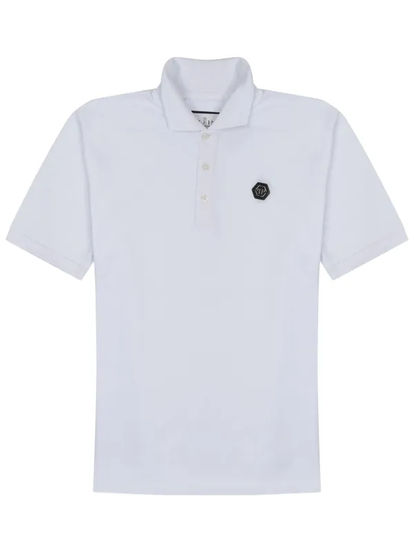 Polo With Logo Patch - Philipp Plein