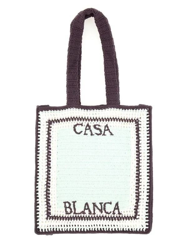 Crochet Bag With Logo - Casablanca