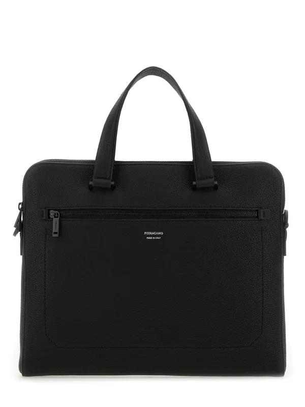 Leather Business Bag - Ferragamo