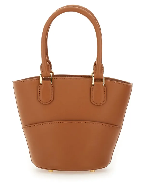 Leather Tote Bag With Charm - Self-Portrait