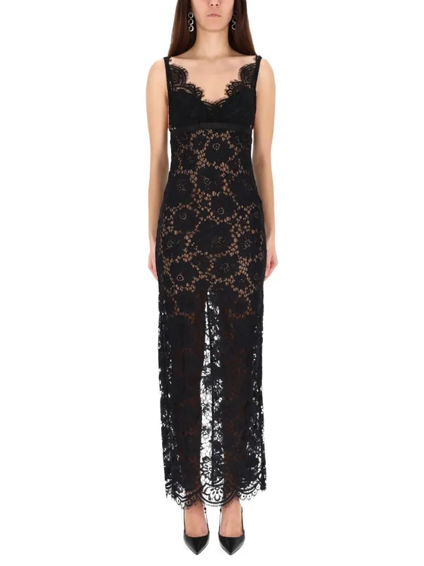 Long Lace Dress - Self-Portrait