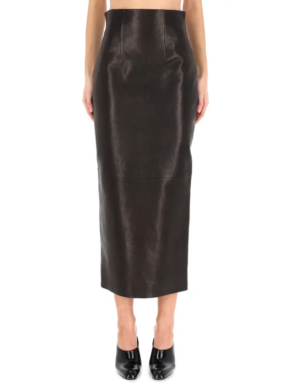 Leather "Loxley" Skirt - Khaite