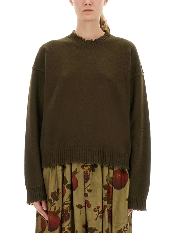 Cashmere Sweater With Bangs - Uma Wang