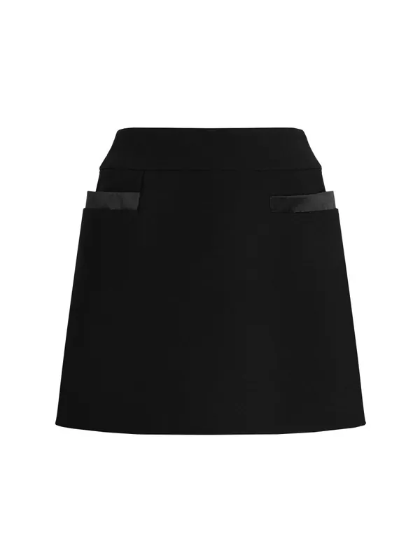 Double Crepe Basque Skirt - Dolce & Gabbana
