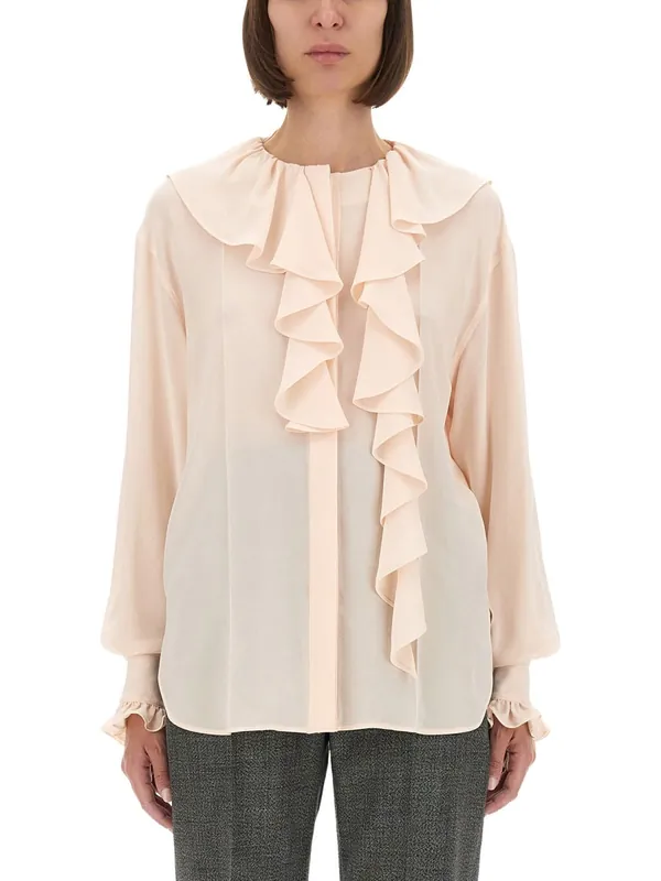 Shirt With Ruffles - Alexander McQueen