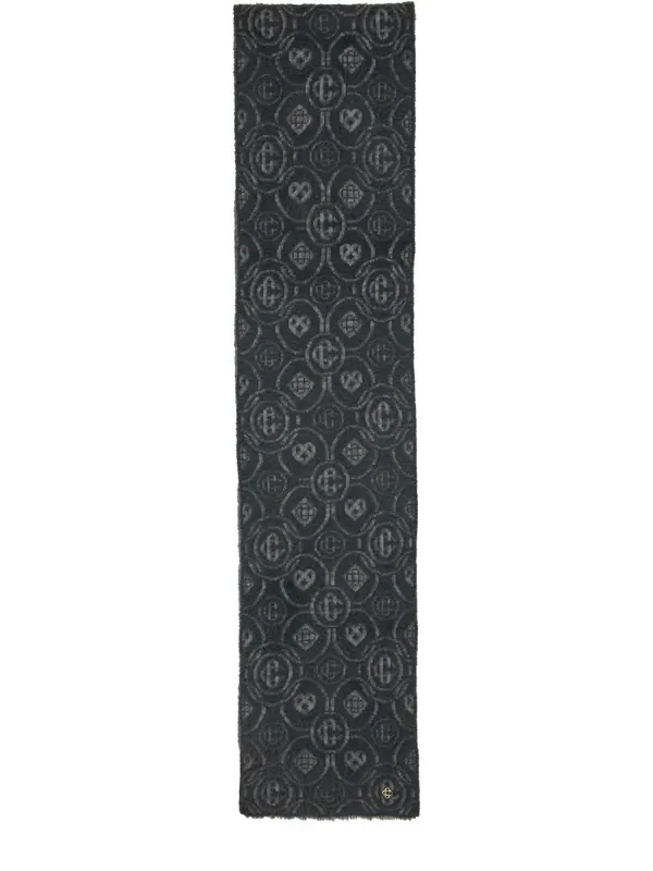 Monogram "Fluffy" Scarf - Casablanca