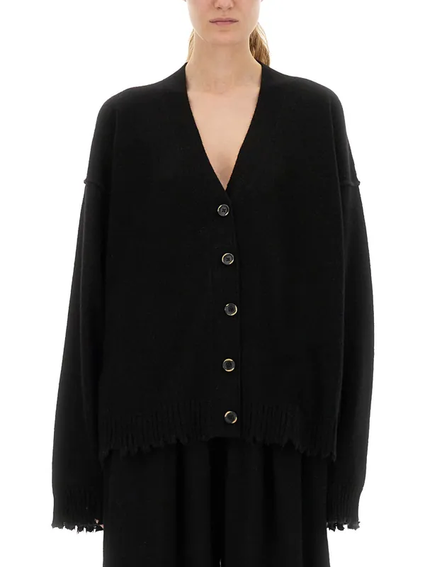 Cashmere Cardigan With Buttons - Uma Wang
