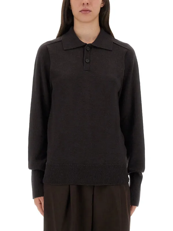 "Inverness" Shirt With Polo Collar - Studio Nicholson