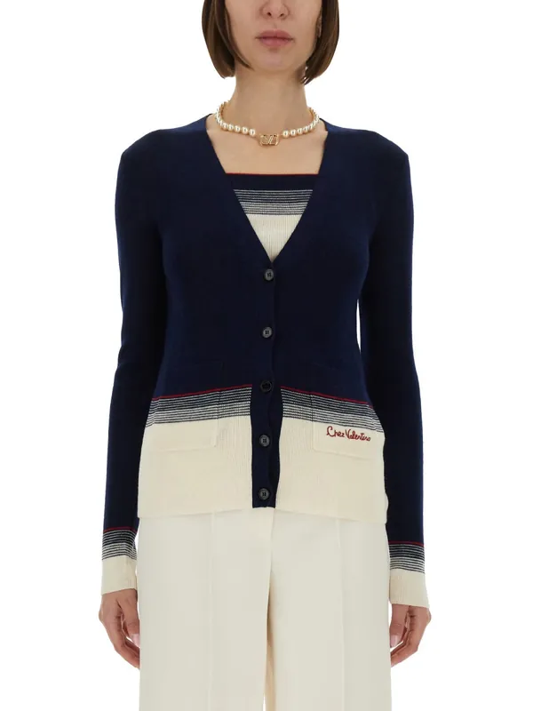 Wool Cardigan - Valentino Garavani