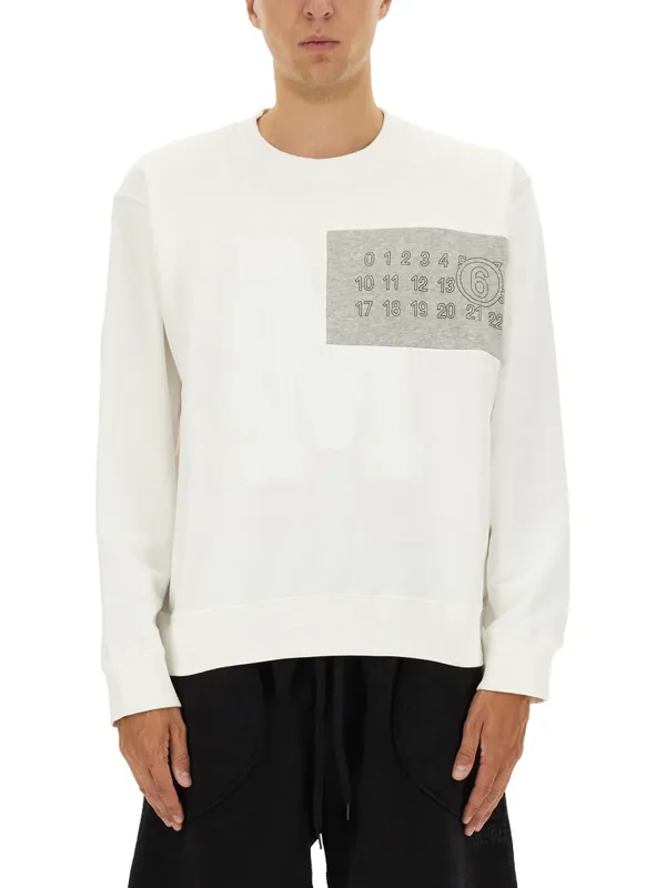 Sweatshirt With Logo - MM6 Maison Margiela