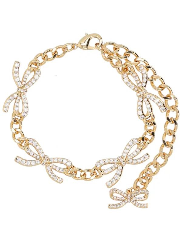 "Crystal Bow" Bracelet - Self-Portrait