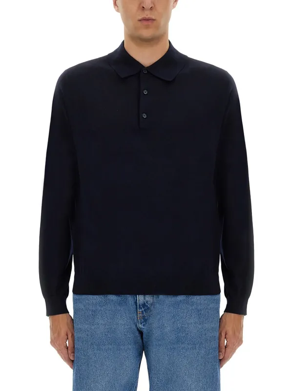 Wool Polo. - Sunflower