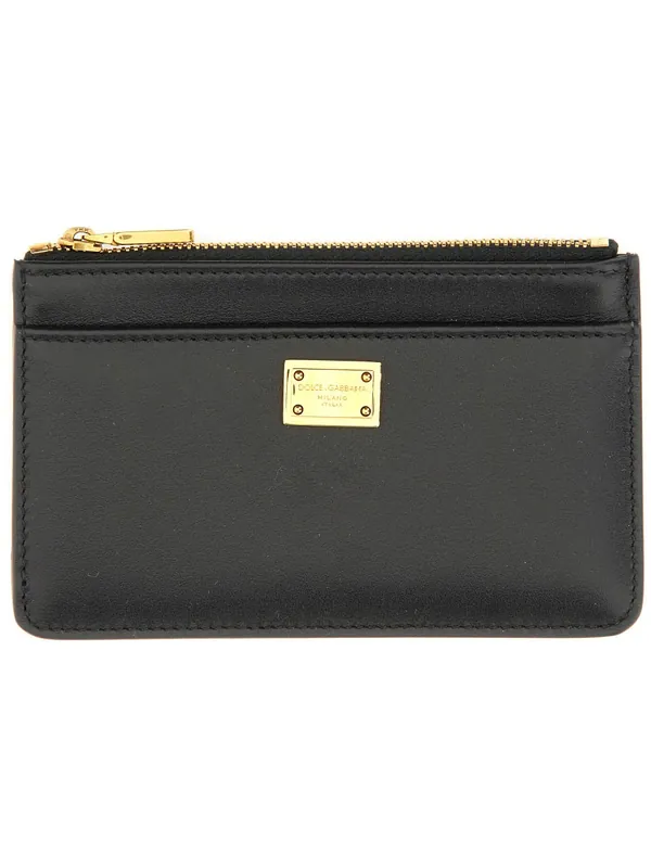 Calfskin Plongé Card Holder - Dolce & Gabbana