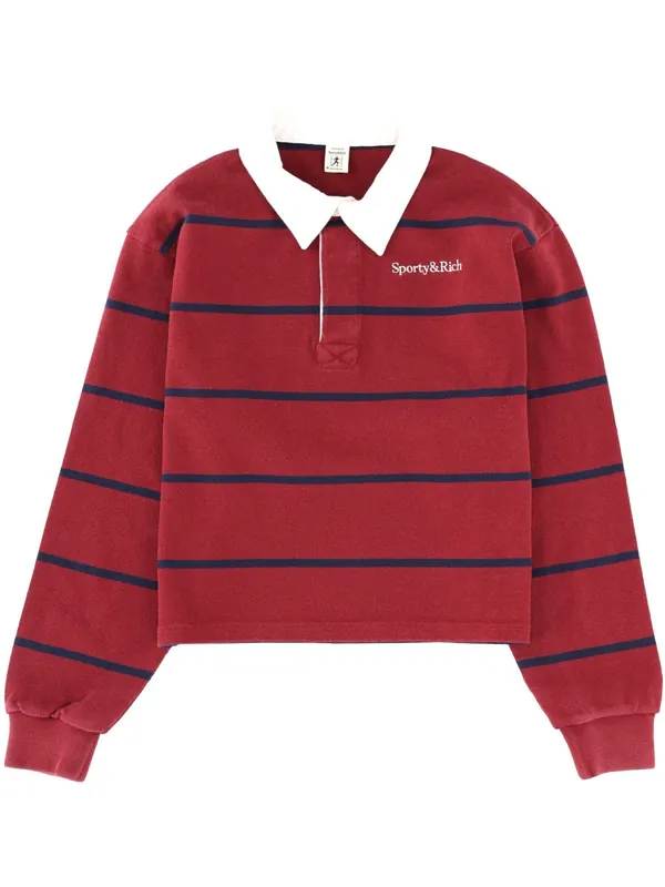 Striped Polo Shirt With Logo - Sporty & Rich
